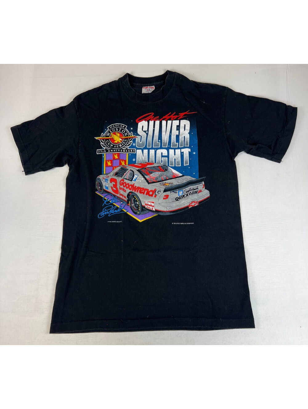 Vintage NASCAR Winston Cup Series 25th Anniversary Black Men L T-Shirt
